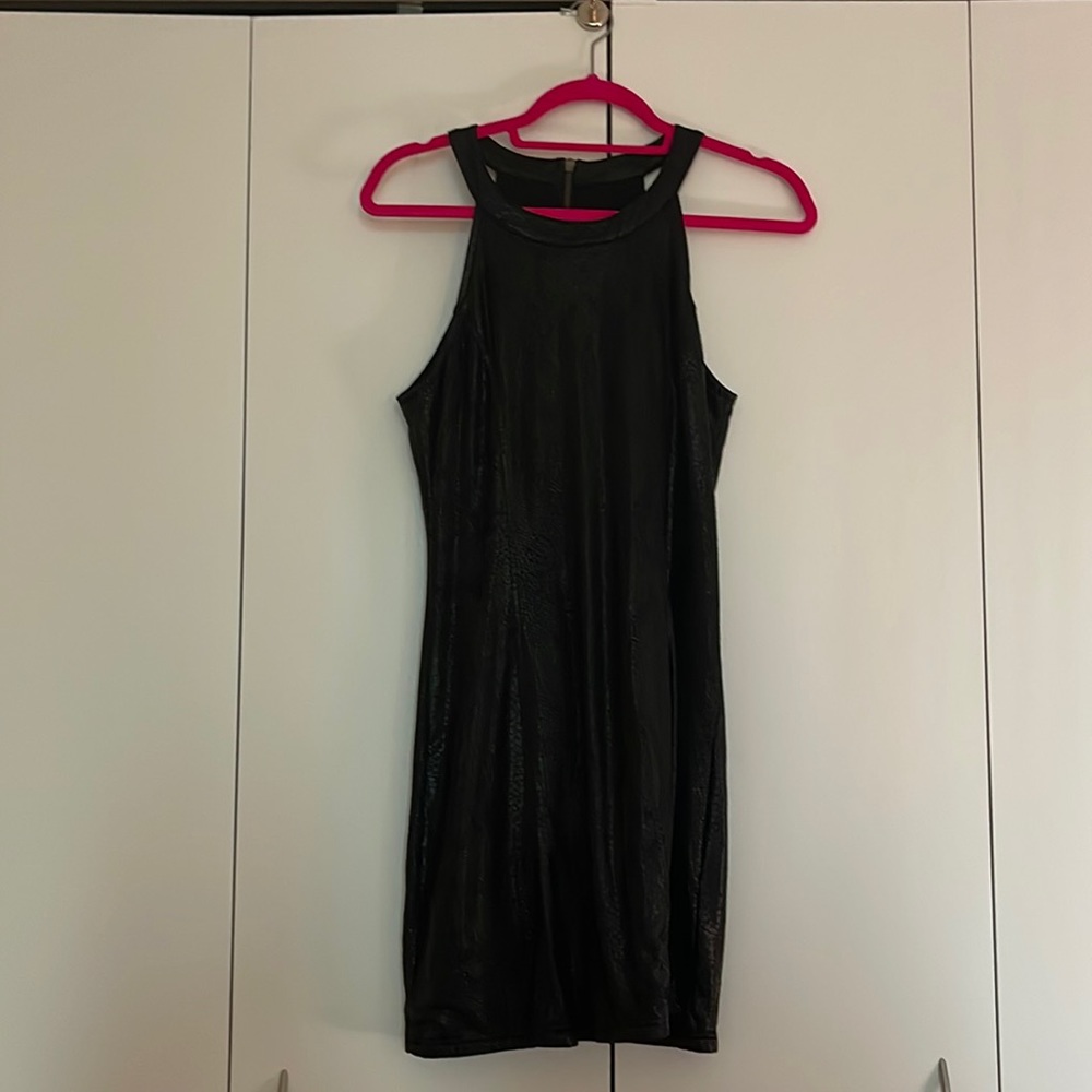 Black Dress Mink Pink